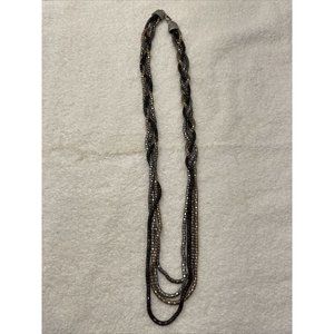 Vintage Cold water Creek Braided Chain Necklace 30”